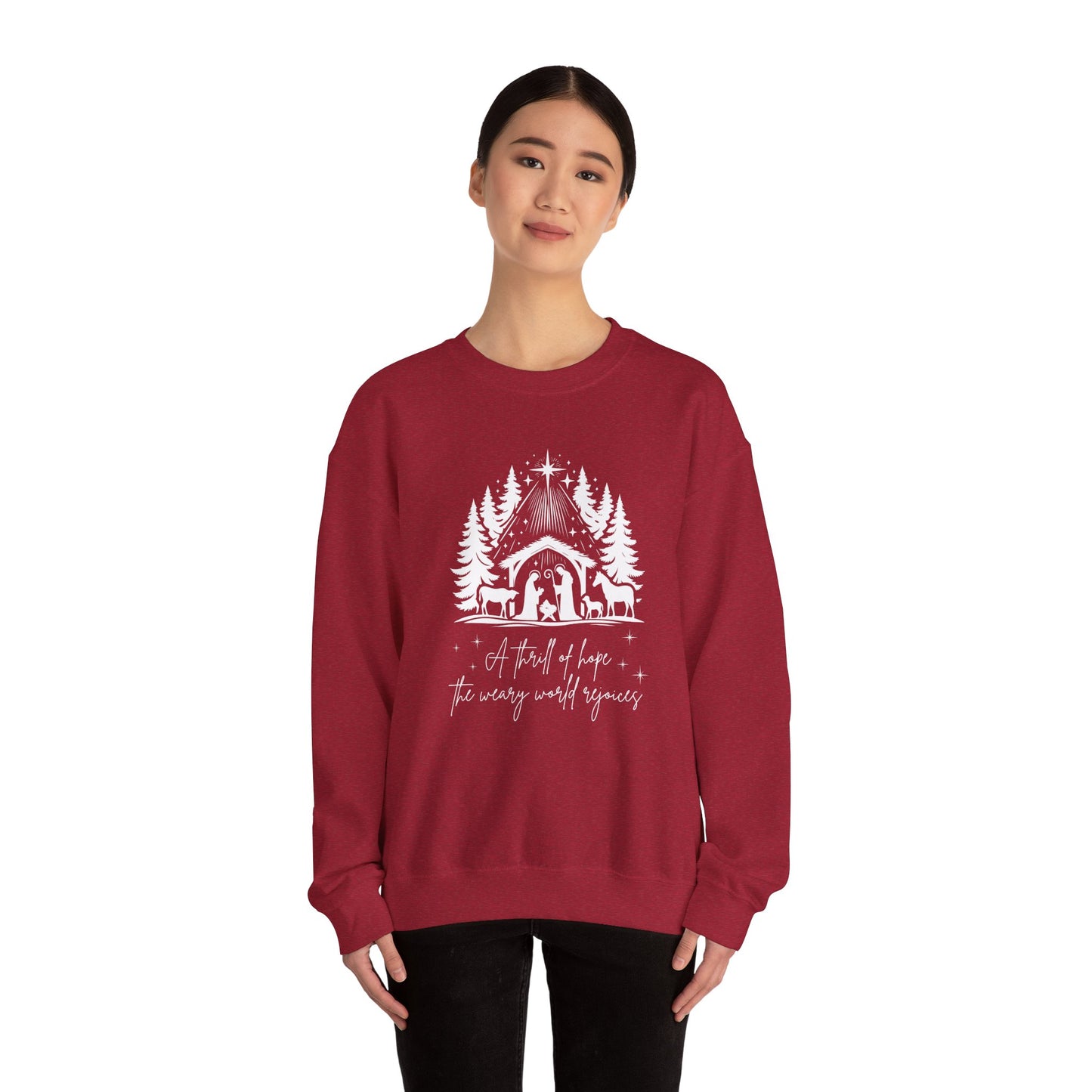 Christmas Carol Sweatshirt | Unisex Winter Apparel