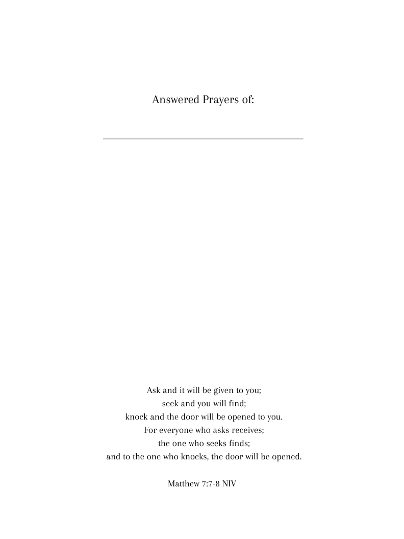 Women's Answered Prayer Legacy Journal | A Lifelong Record of Answered Prayers | Gift for Her | Hardcover 8.25 x 11 Inches