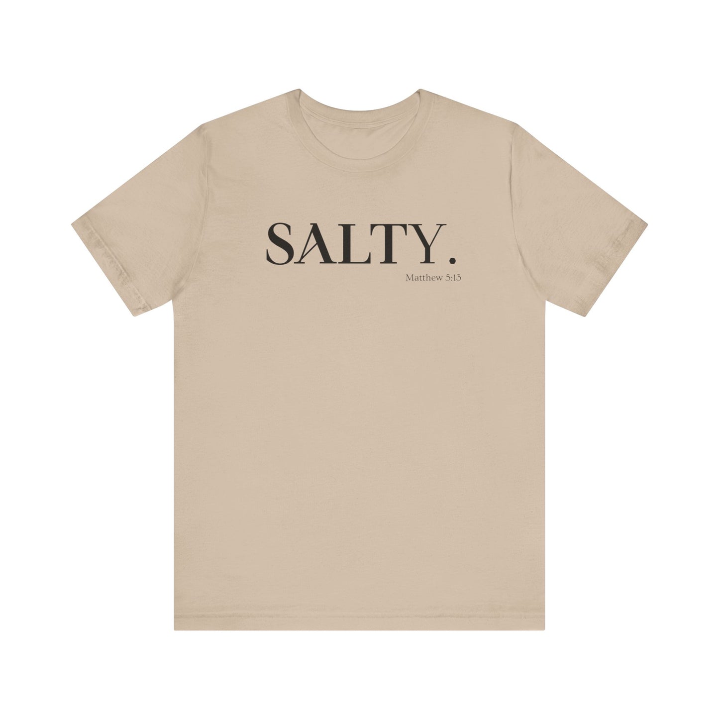 SALTY Unisex Super Soft Short Sleeve Tee | Bible Verse T-Shirt