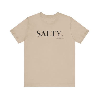 SALTY Unisex Super Soft Short Sleeve Tee | Bible Verse T-Shirt