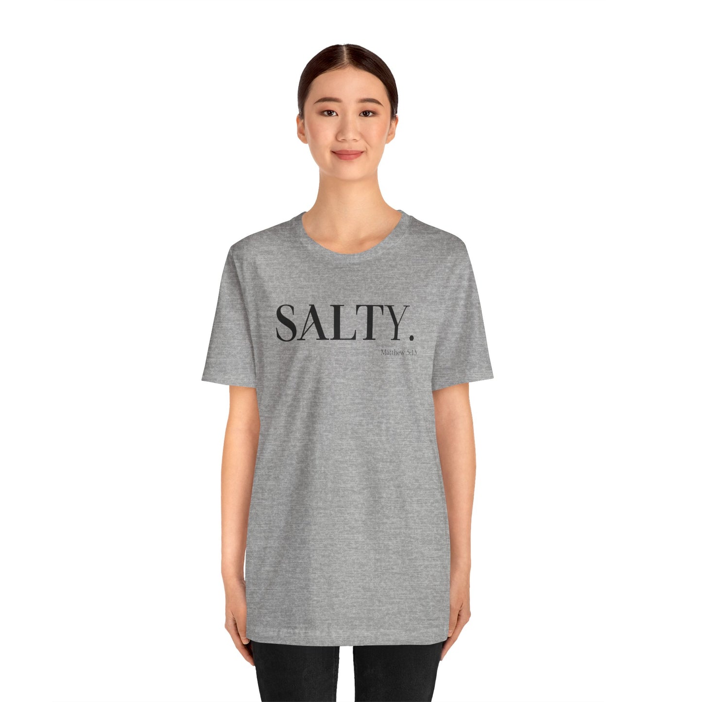 SALTY Unisex Super Soft Short Sleeve Tee | Bible Verse T-Shirt