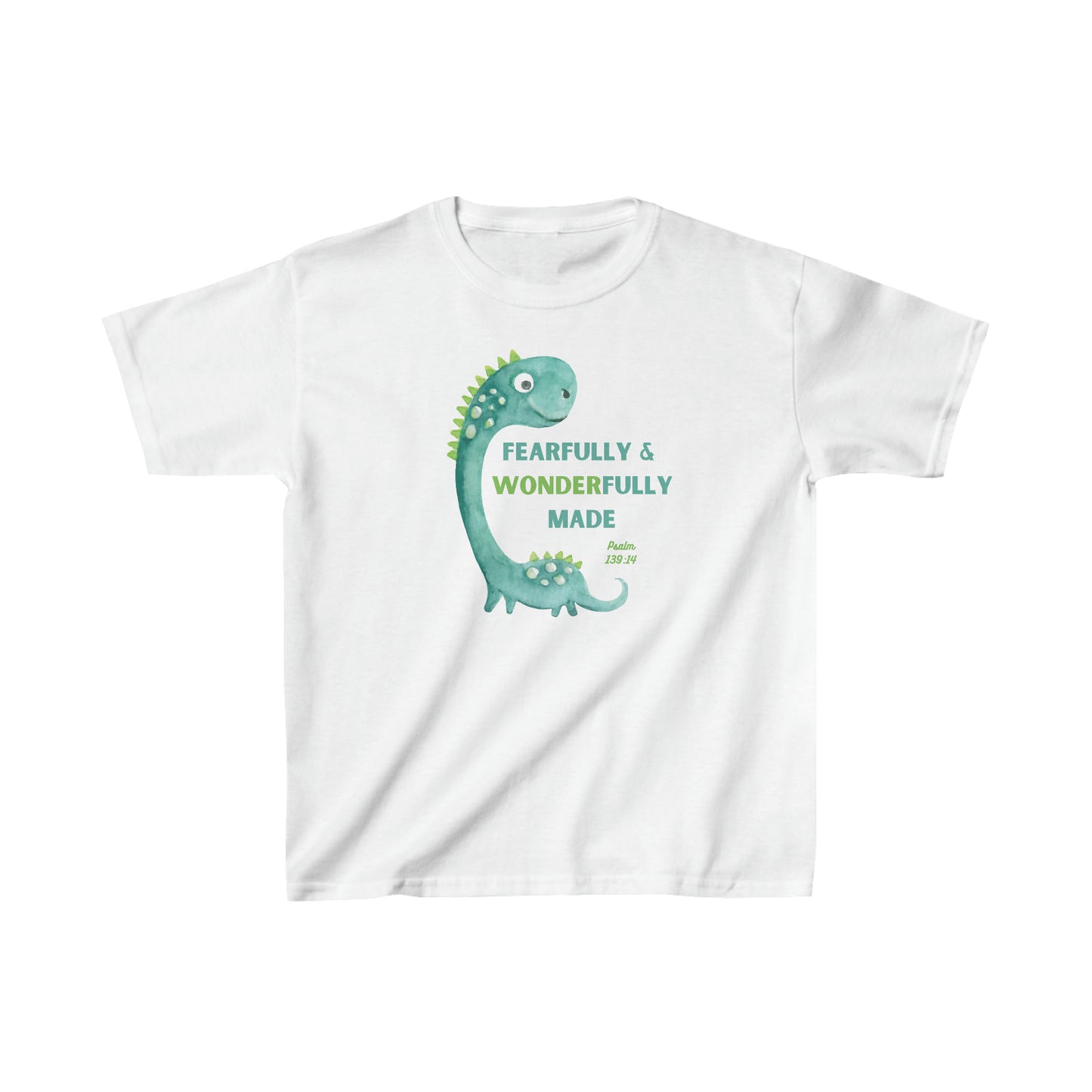 Kids' Christian Dinosaur T-Shirt | Little Boys Heavy Cotton™ Dinosaur Tee