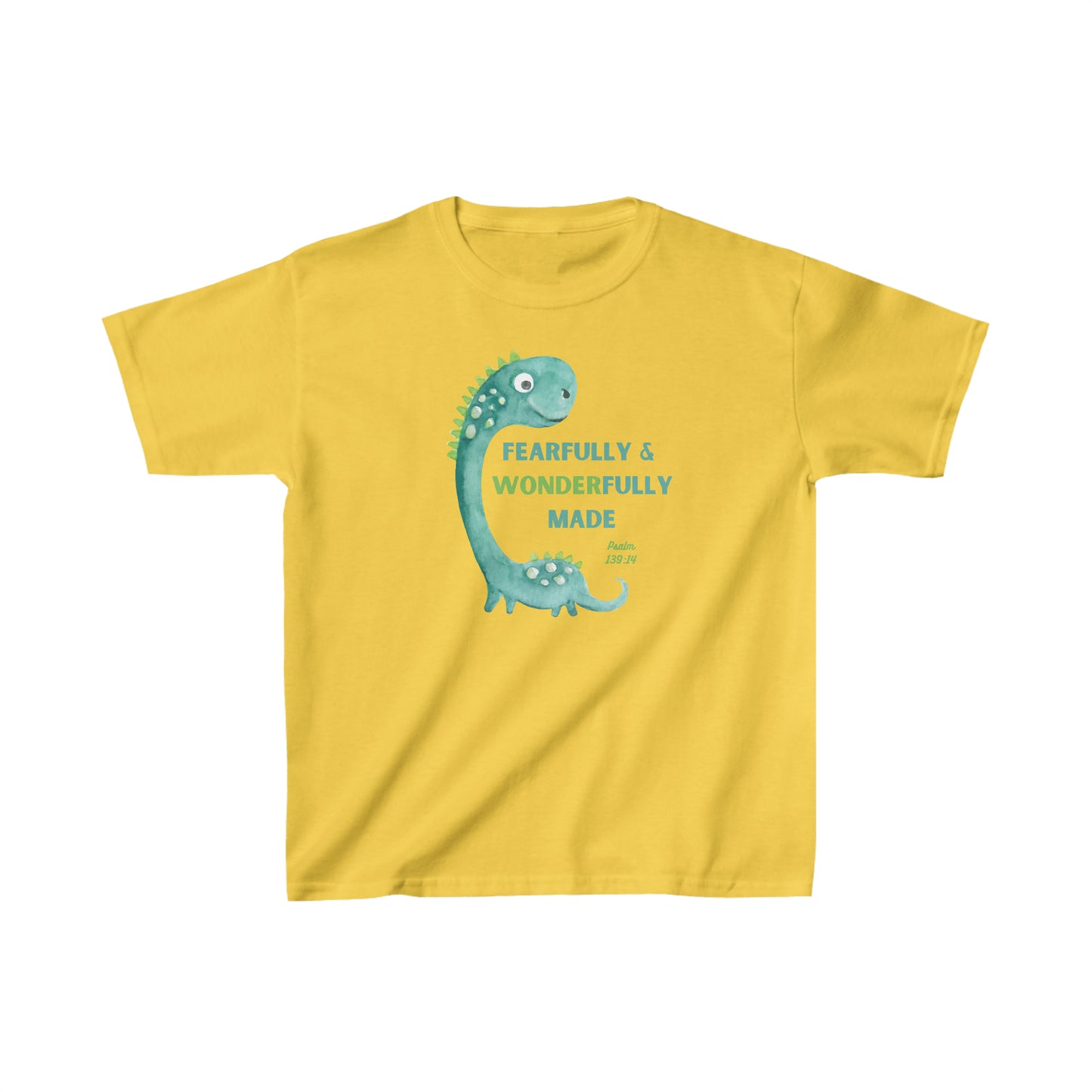 Kids' Christian Dinosaur T-Shirt | Little Boys Heavy Cotton™ Dinosaur Tee