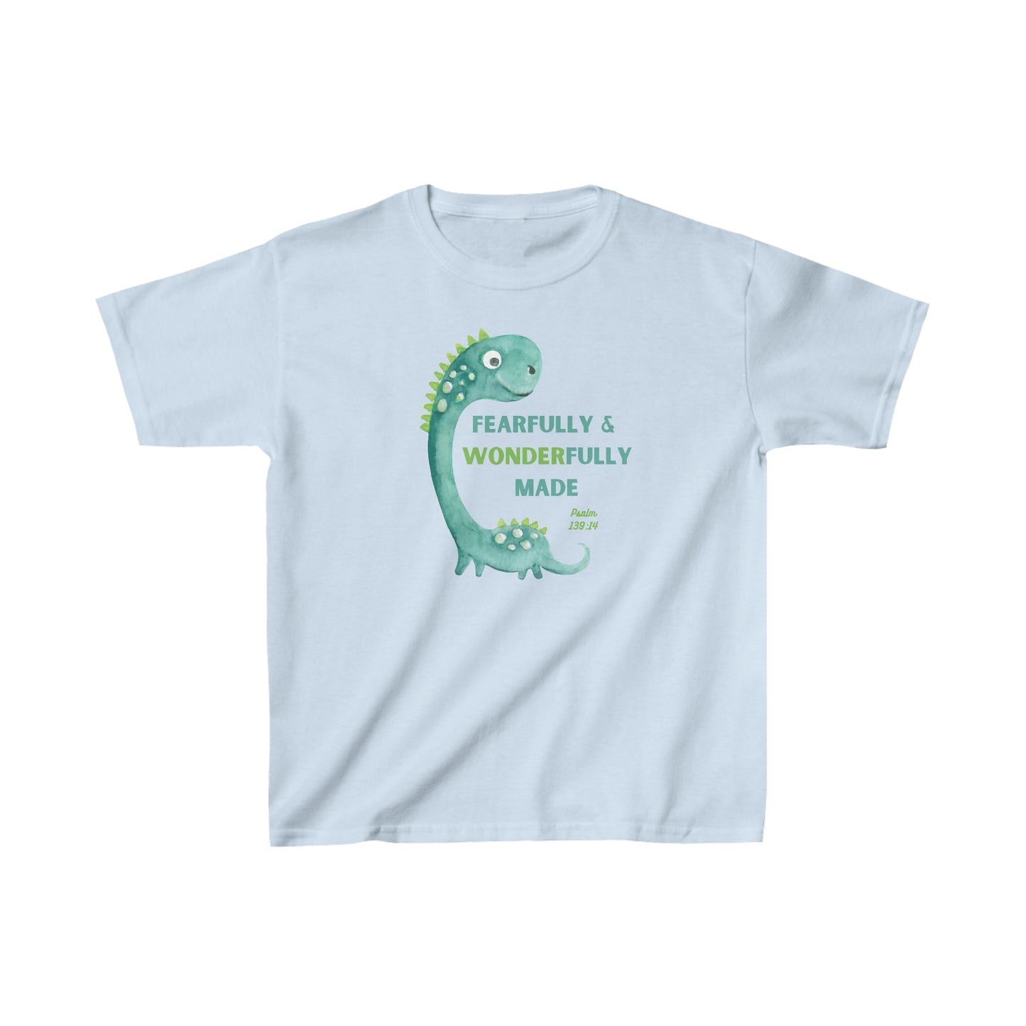 Kids' Christian Dinosaur T-Shirt | Little Boys Heavy Cotton™ Dinosaur Tee