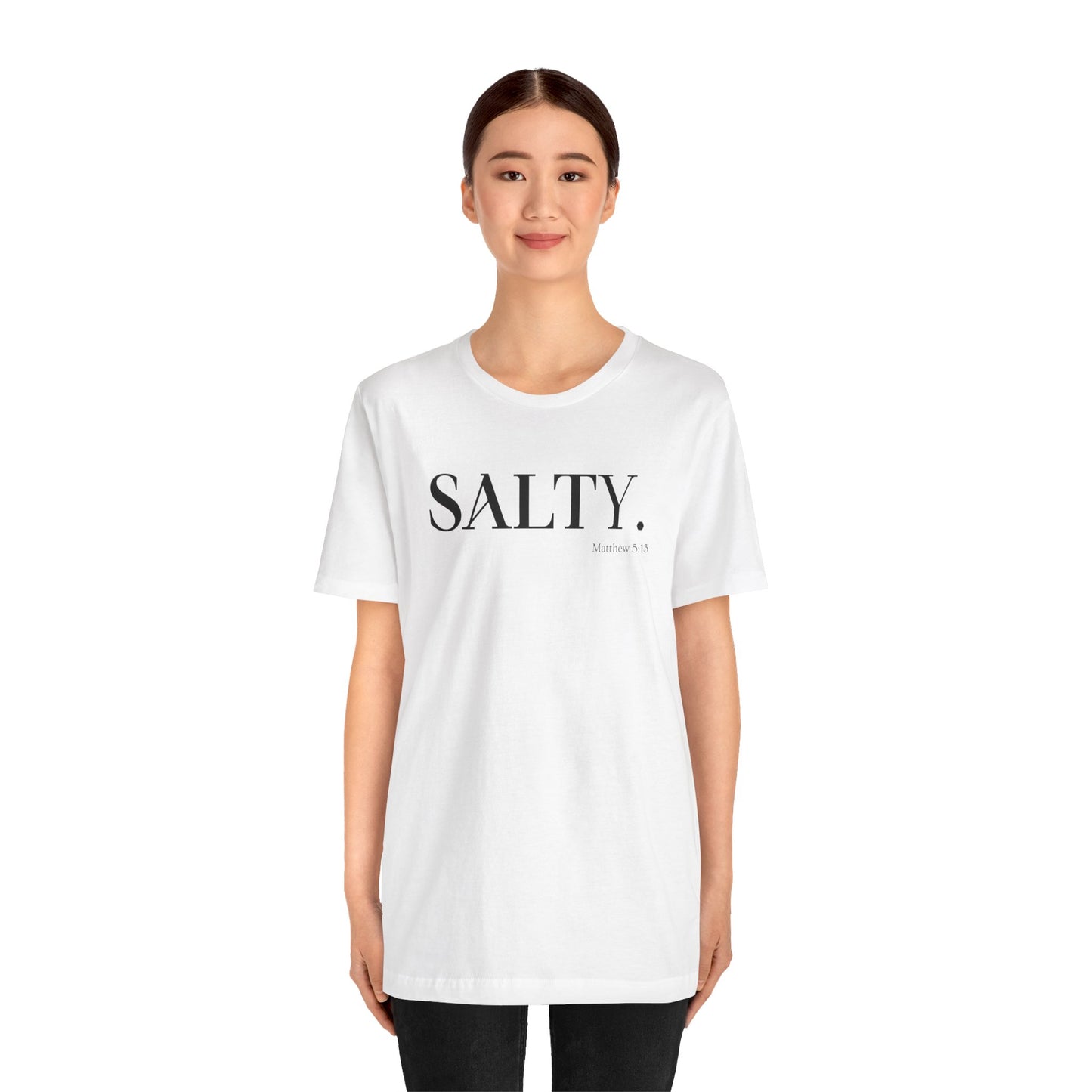 SALTY Unisex Super Soft Short Sleeve Tee | Bible Verse T-Shirt