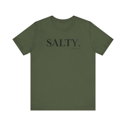 SALTY Unisex Super Soft Short Sleeve Tee | Bible Verse T-Shirt