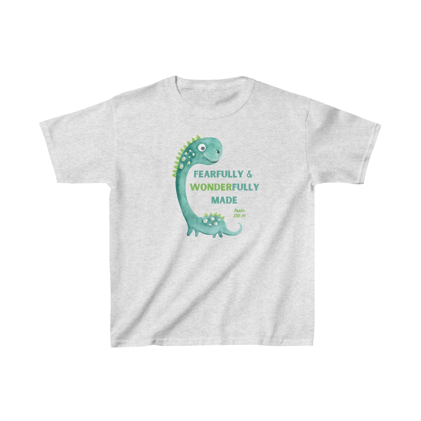 Kids' Christian Dinosaur T-Shirt | Little Boys Heavy Cotton™ Dinosaur Tee