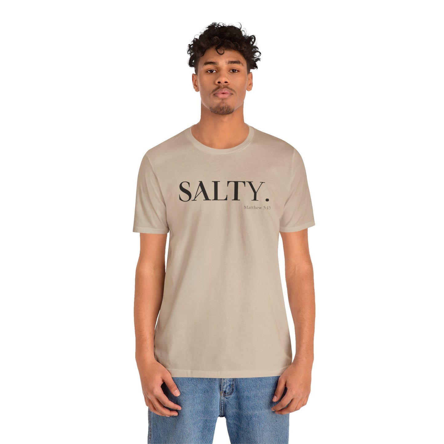 SALTY Unisex Super Soft Short Sleeve Tee | Bible Verse T-Shirt