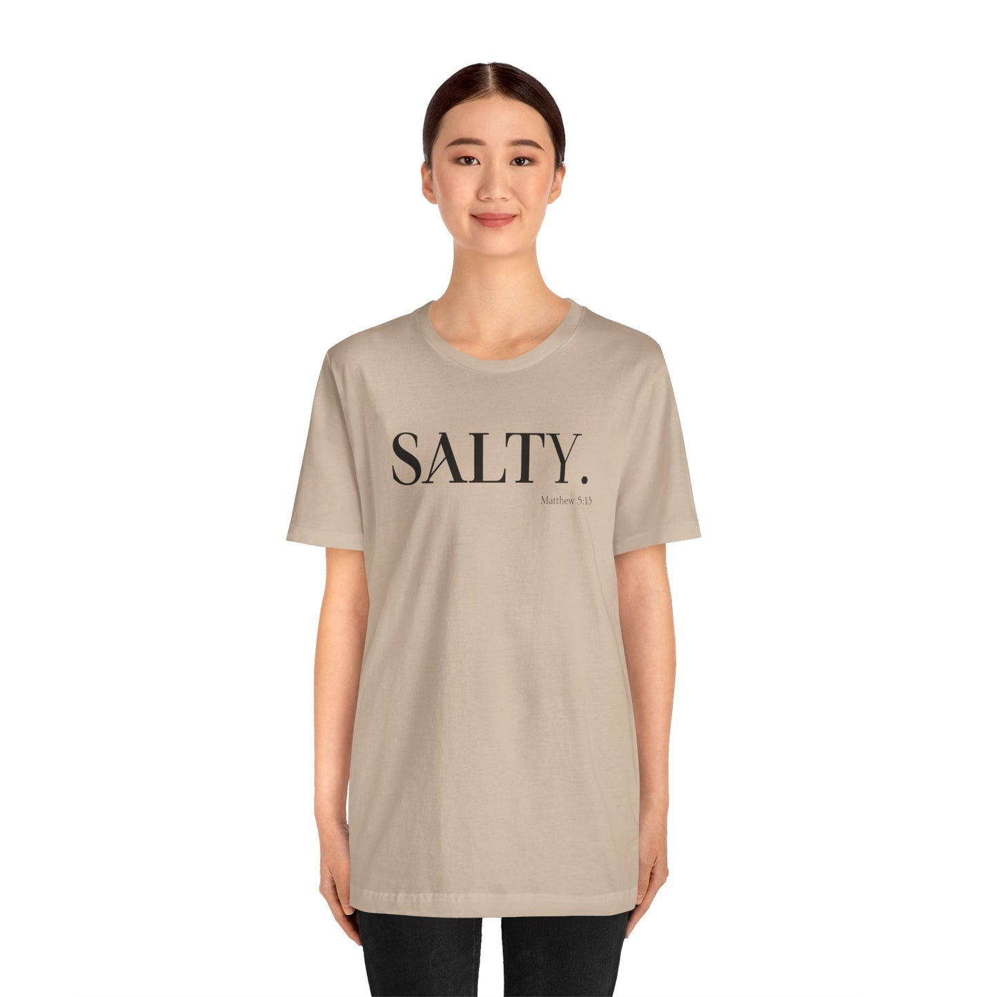 SALTY Unisex Super Soft Short Sleeve Tee | Bible Verse T-Shirt