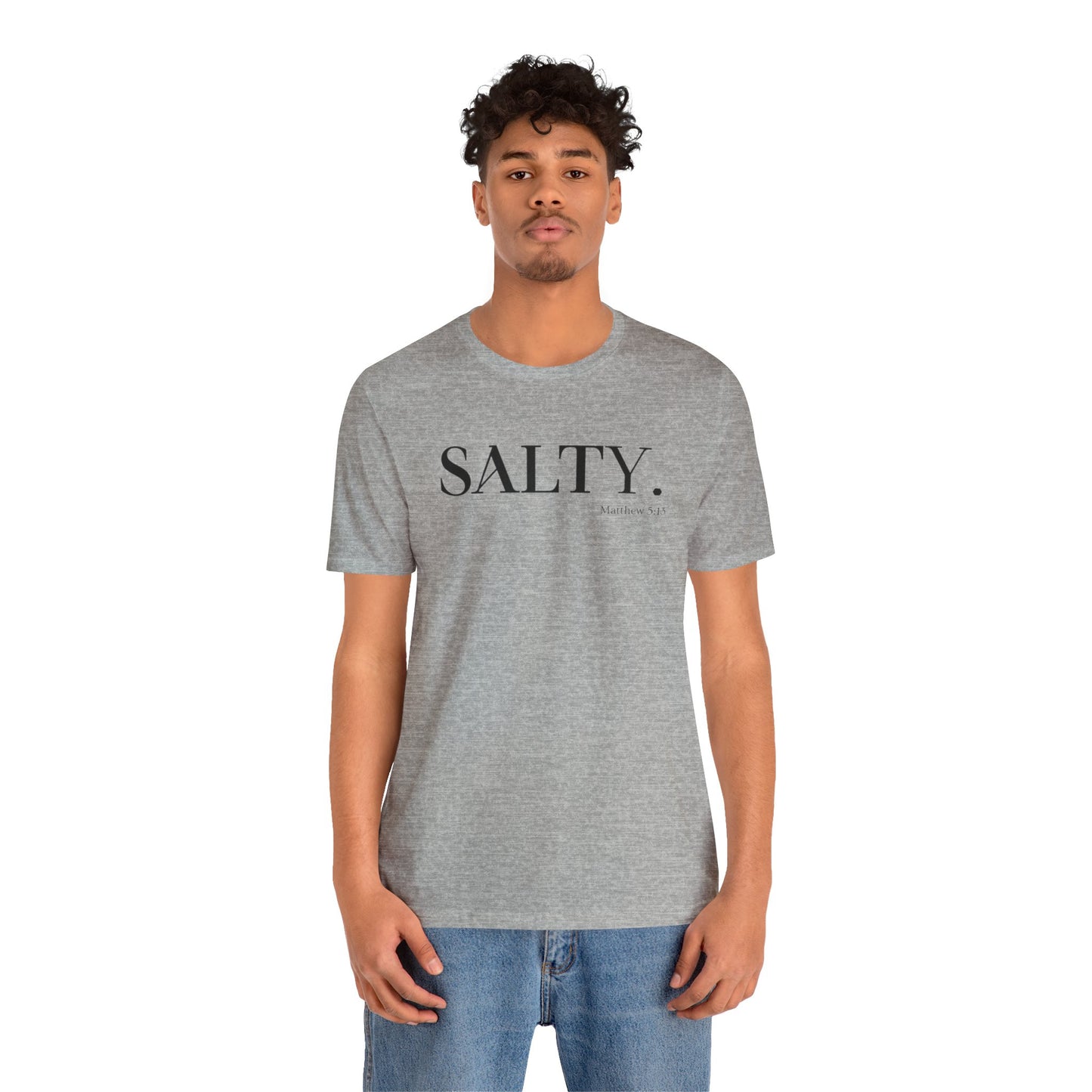 SALTY Unisex Super Soft Short Sleeve Tee | Bible Verse T-Shirt