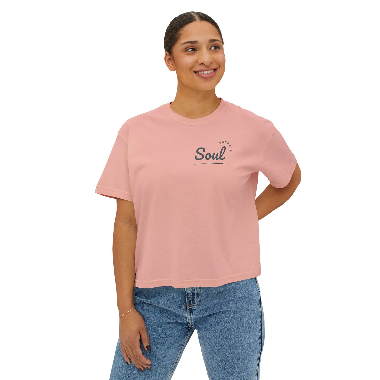 Retro Sabbath Soul Boxy Tee - Women's T-Shirt
