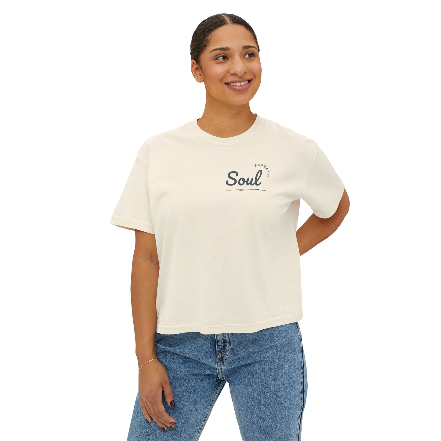 Retro Sabbath Soul Boxy Tee - Women's T-Shirt