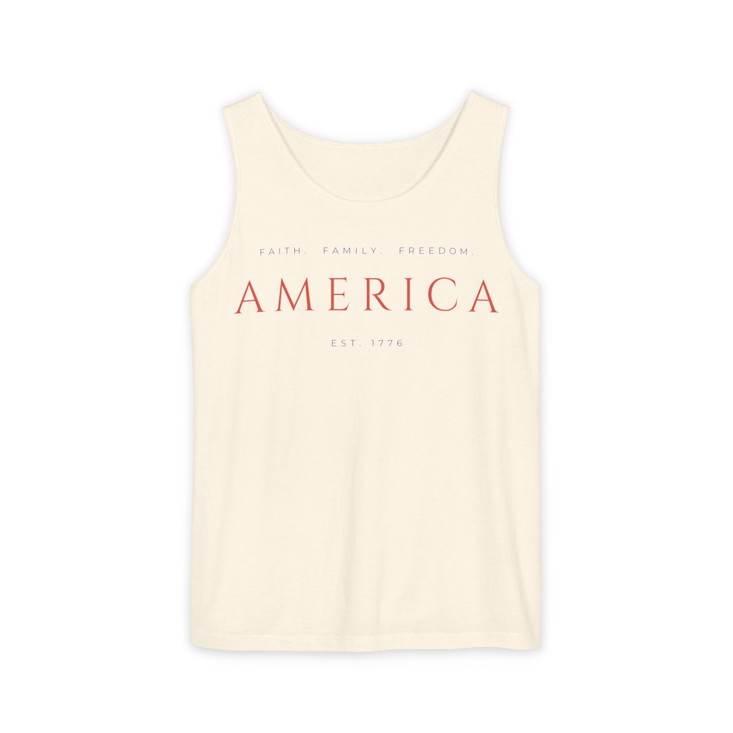 Faith Family Freedom Unisex Tank Top | Patriotic Clothing