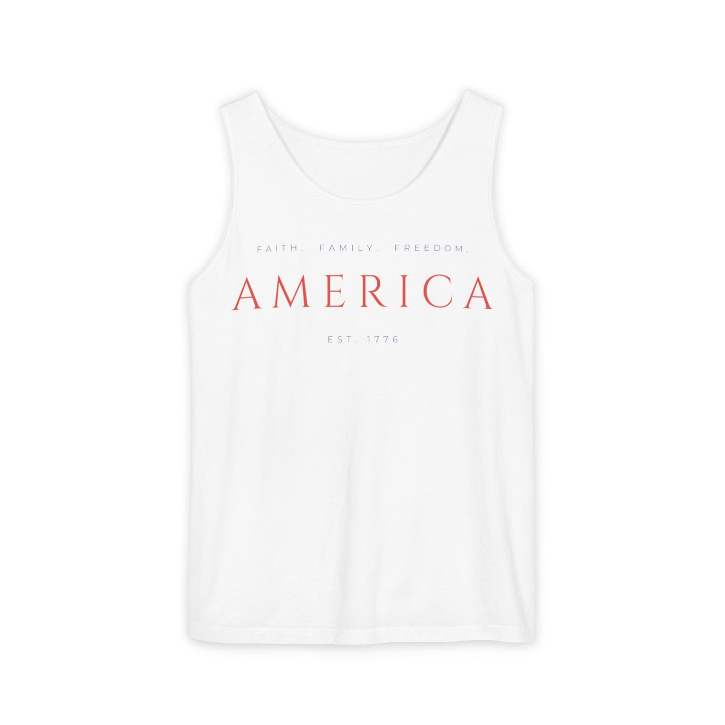 Faith Family Freedom Unisex Tank Top | Patriotic Clothing