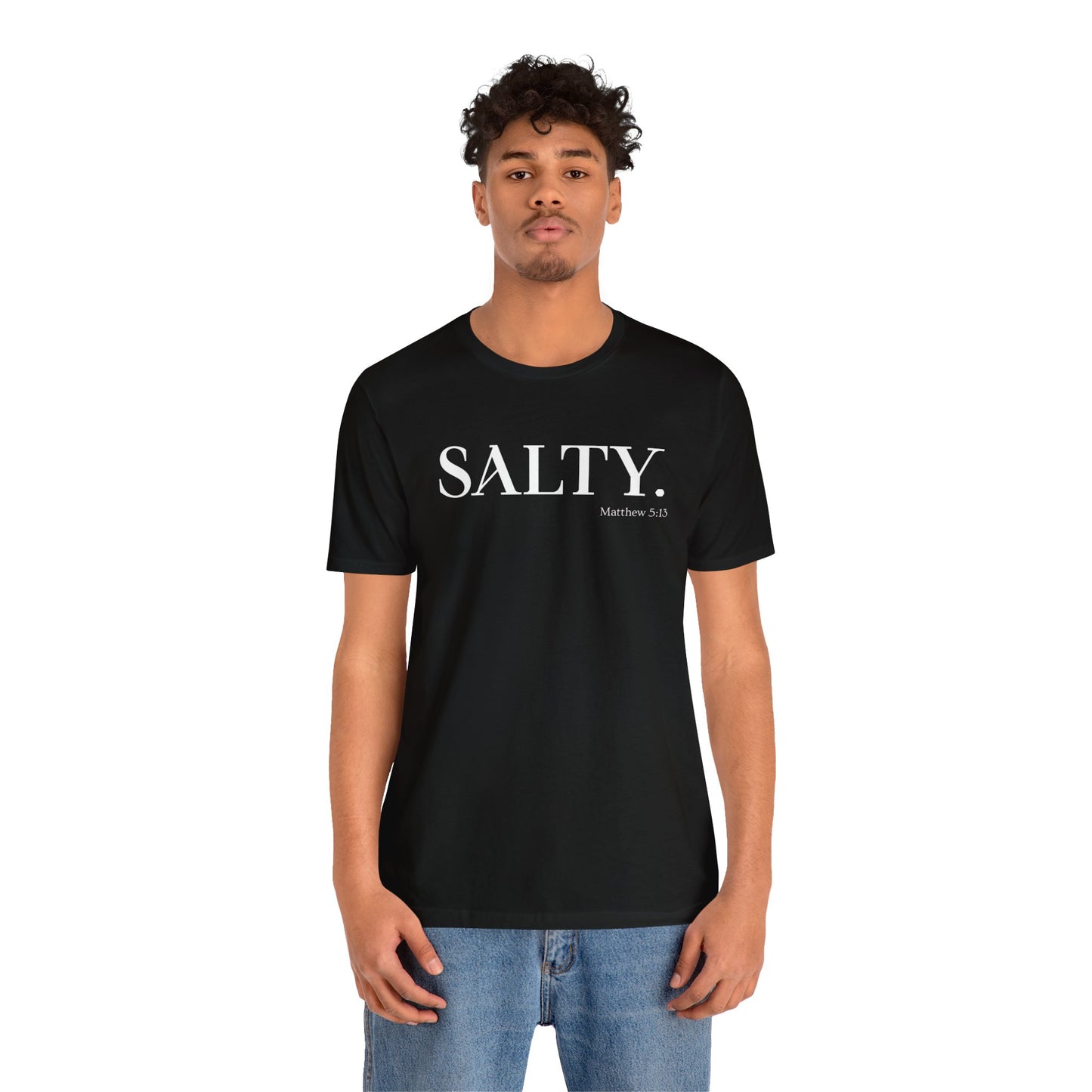 SALTY Unisex Super Soft Short Sleeve Tee | Bible Verse T-Shirt