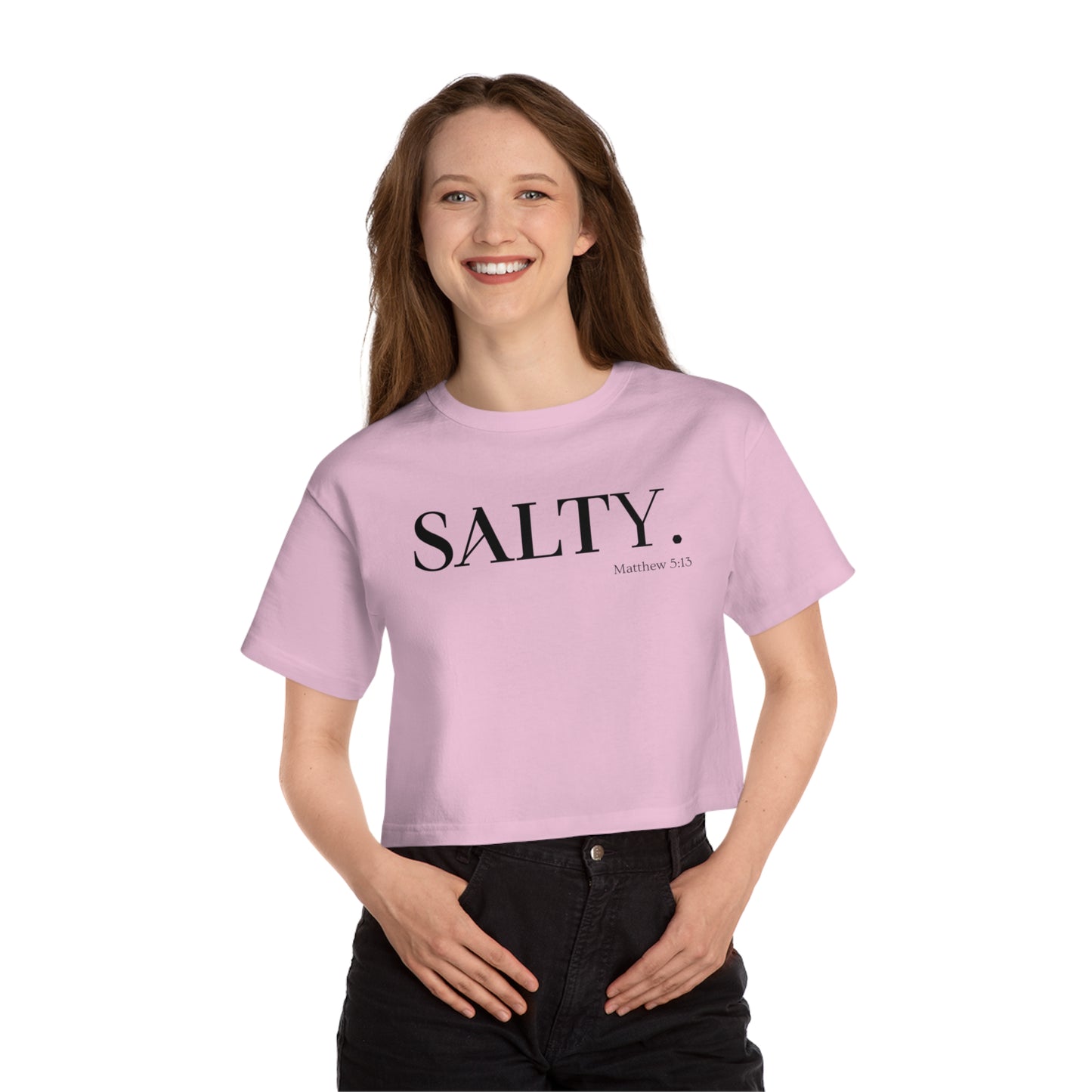 SALTY Women's Cropped Christian T-Shirt