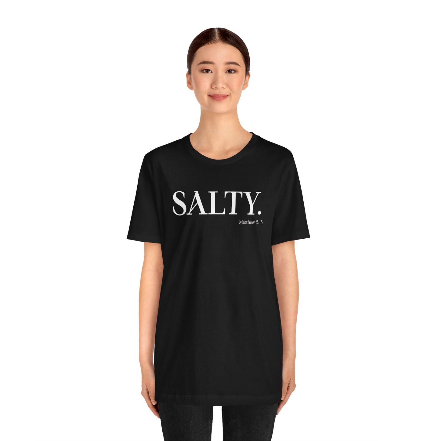 SALTY Unisex Super Soft Short Sleeve Tee | Bible Verse T-Shirt