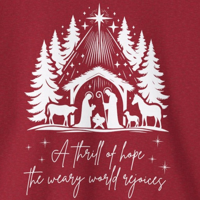 Christmas Carol Sweatshirt | Unisex Winter Apparel