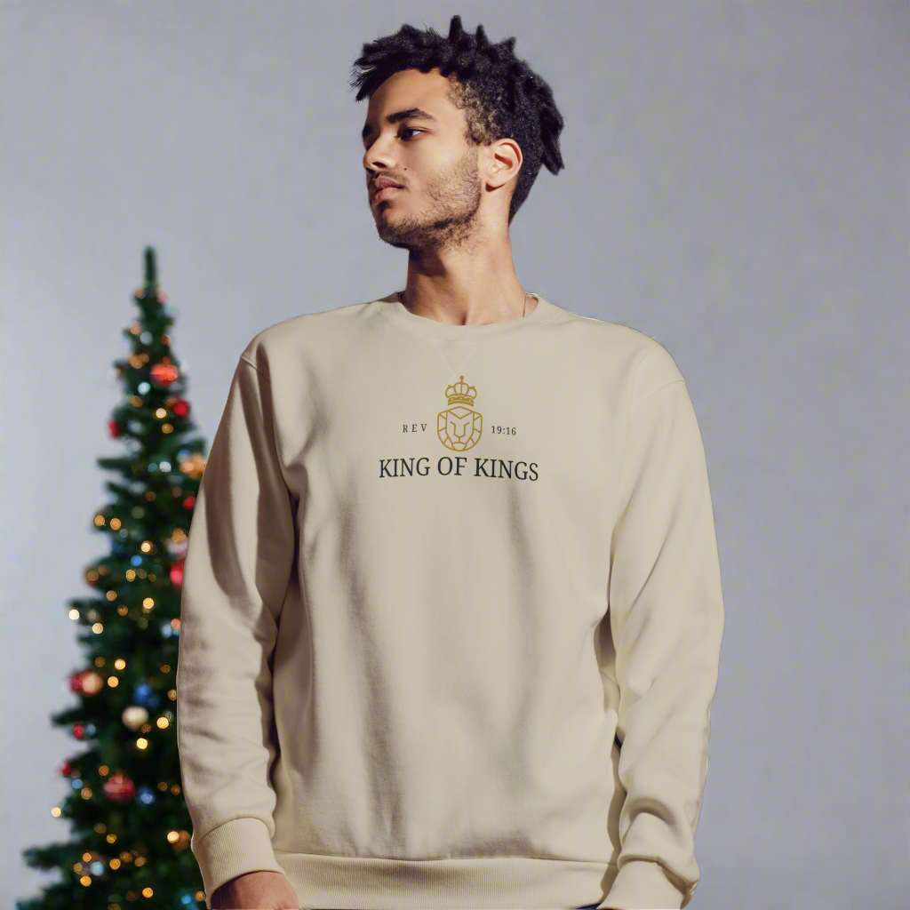 King of Kings Christian Christmas Sweatshirt | Christmas Apparel for Him