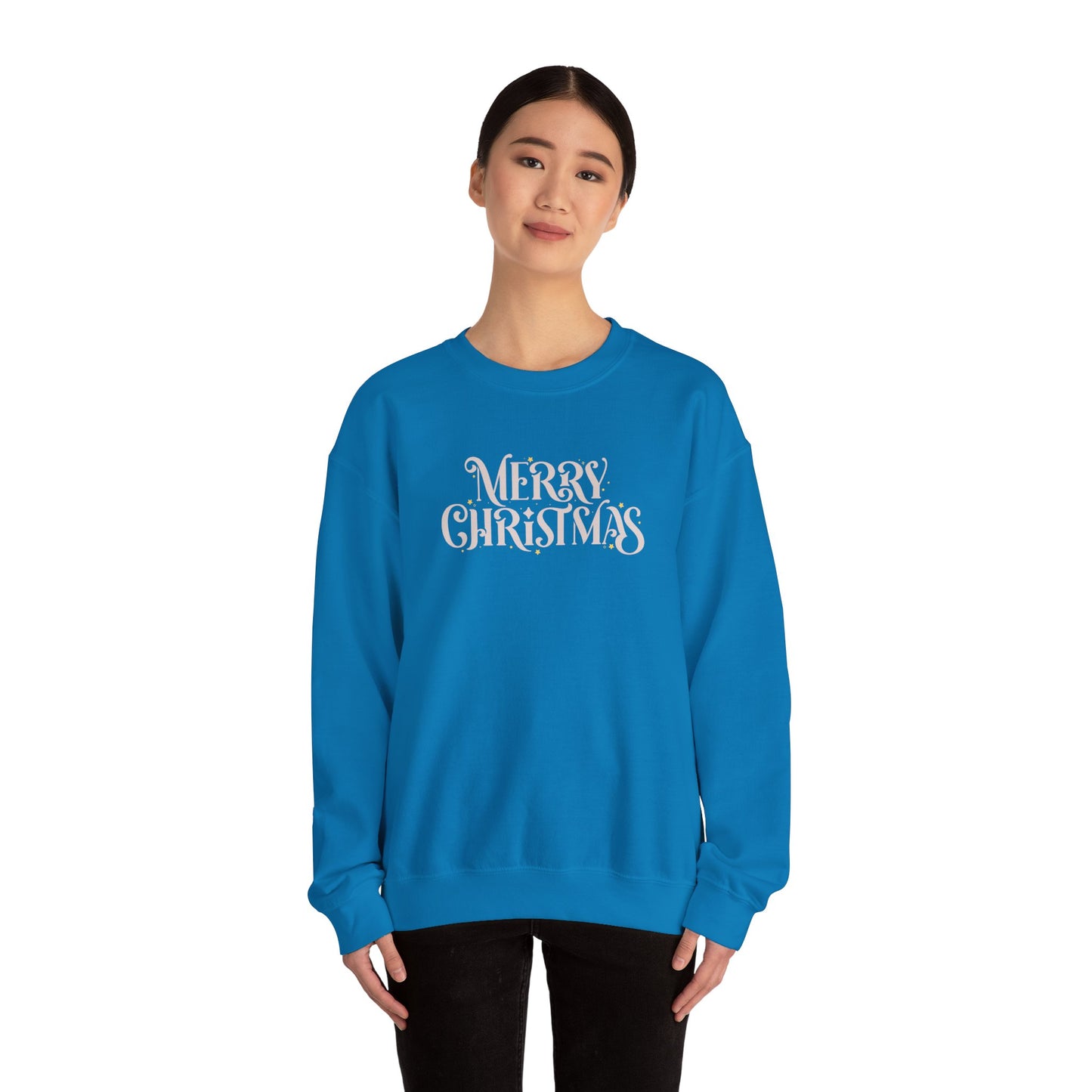 Merry Christmas Crewneck Sweatshirt | Classic Chirstmas Apparel