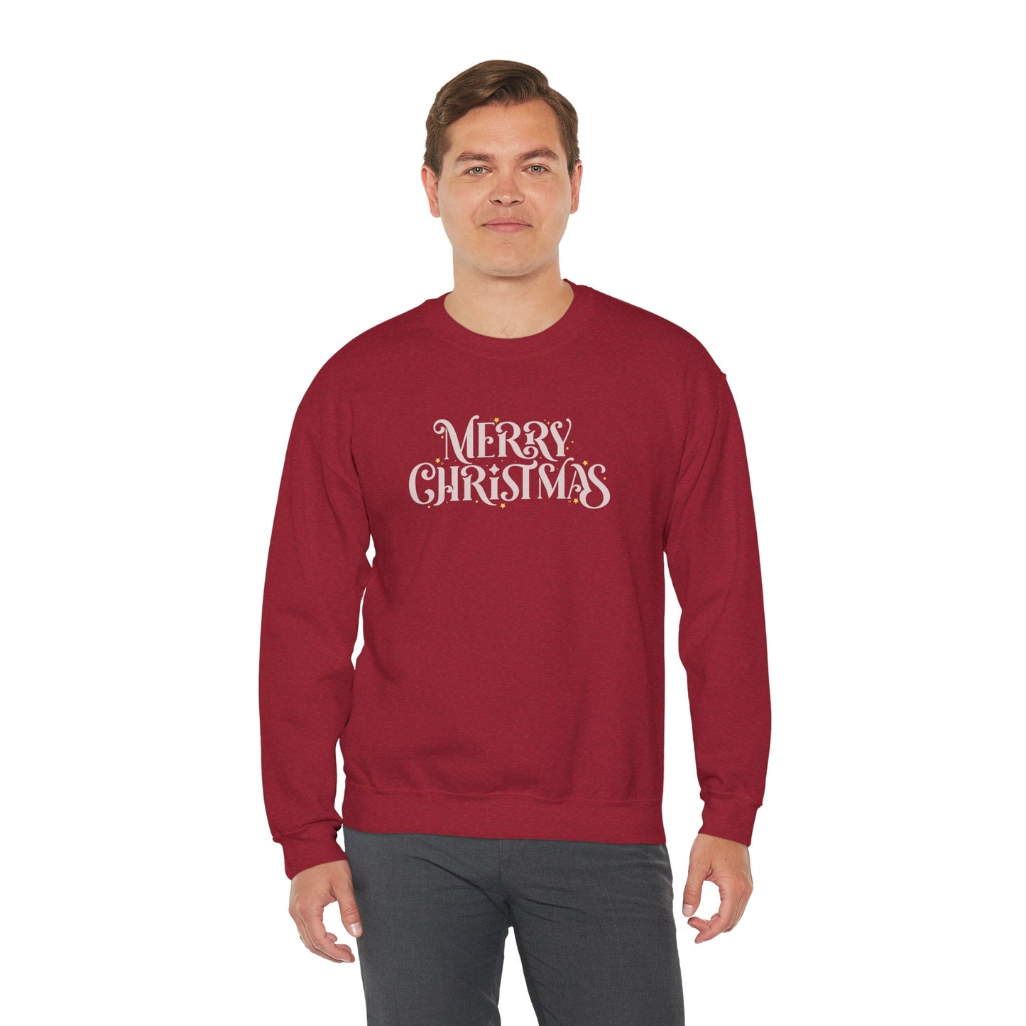 Merry Christmas Crewneck Sweatshirt | Classic Chirstmas Apparel