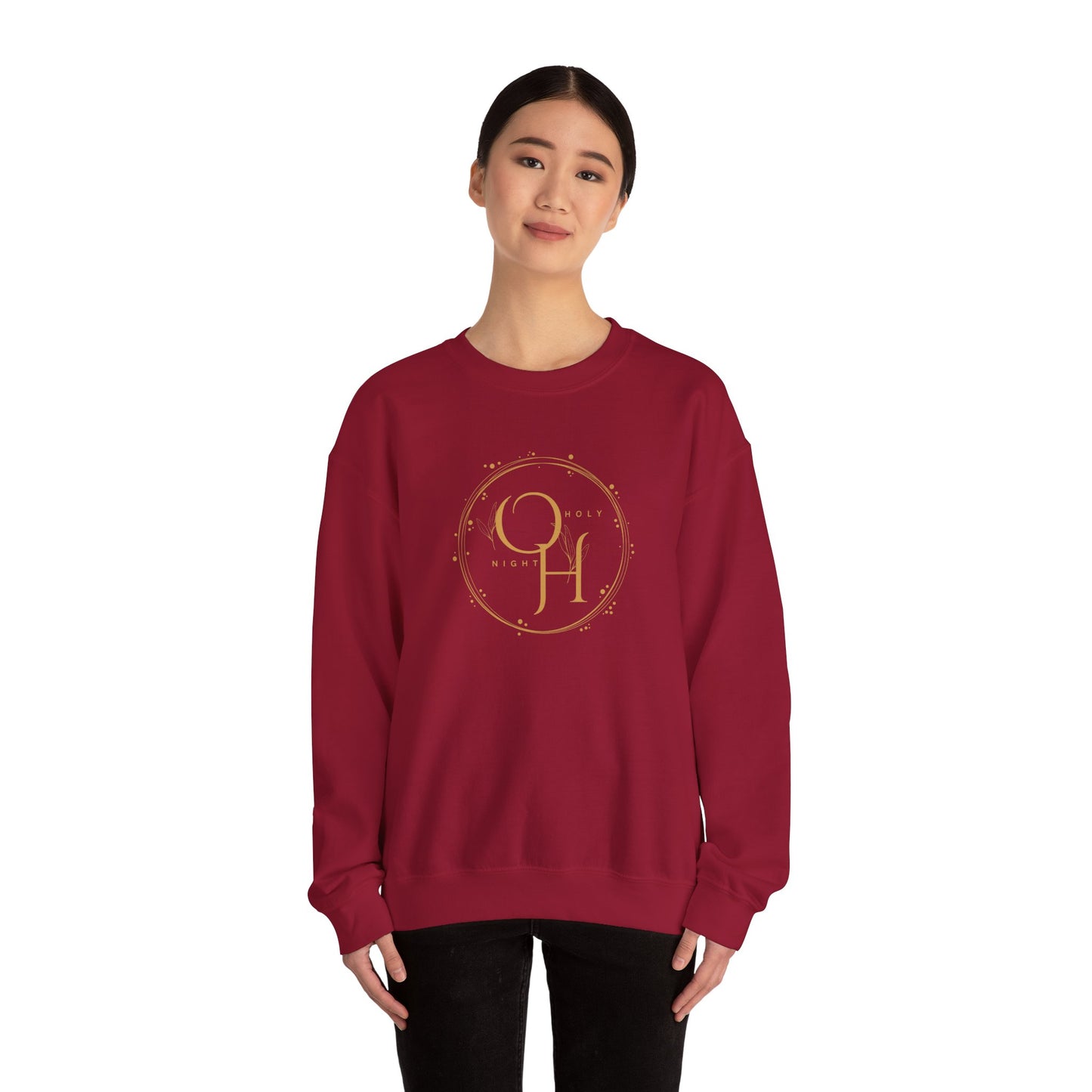 Oh Holy Night Christian Christmas Sweatshirt | Cozy Christmas Apparel