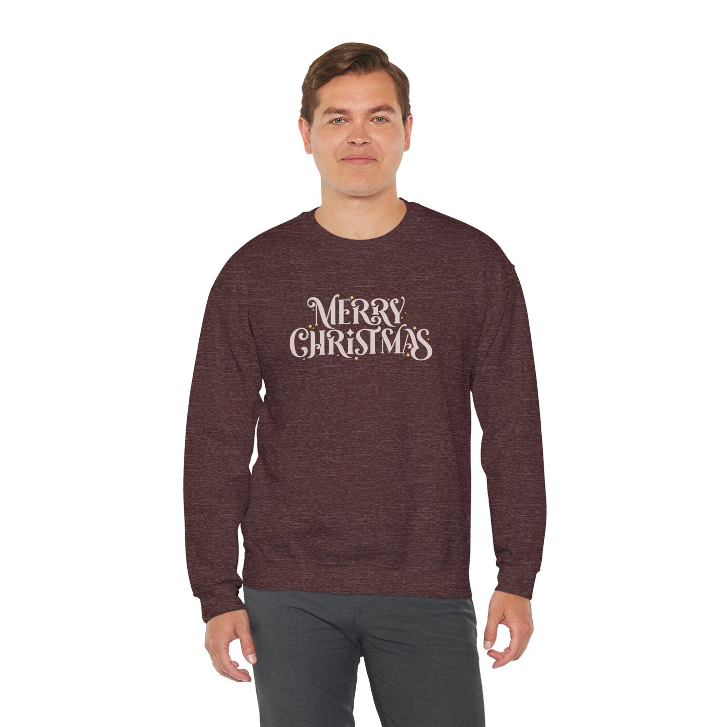 Merry Christmas Crewneck Sweatshirt | Classic Chirstmas Apparel