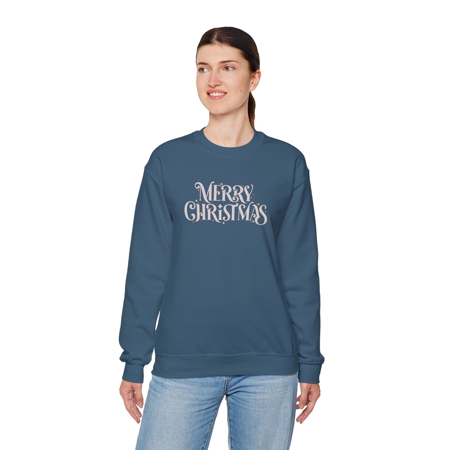 Merry Christmas Crewneck Sweatshirt | Classic Chirstmas Apparel