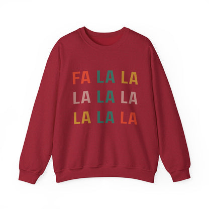 FA LA LA Christmas Crewneck Sweatshirt | Fun Winter Apparel