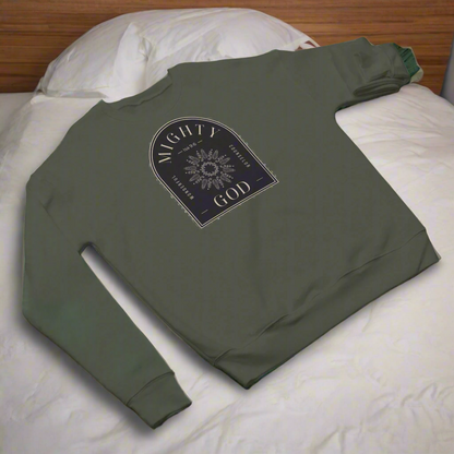 Christian Unisex Sweatshirt - Isaiah 9:6 Mighty God Design | Cozy Winter Apparel