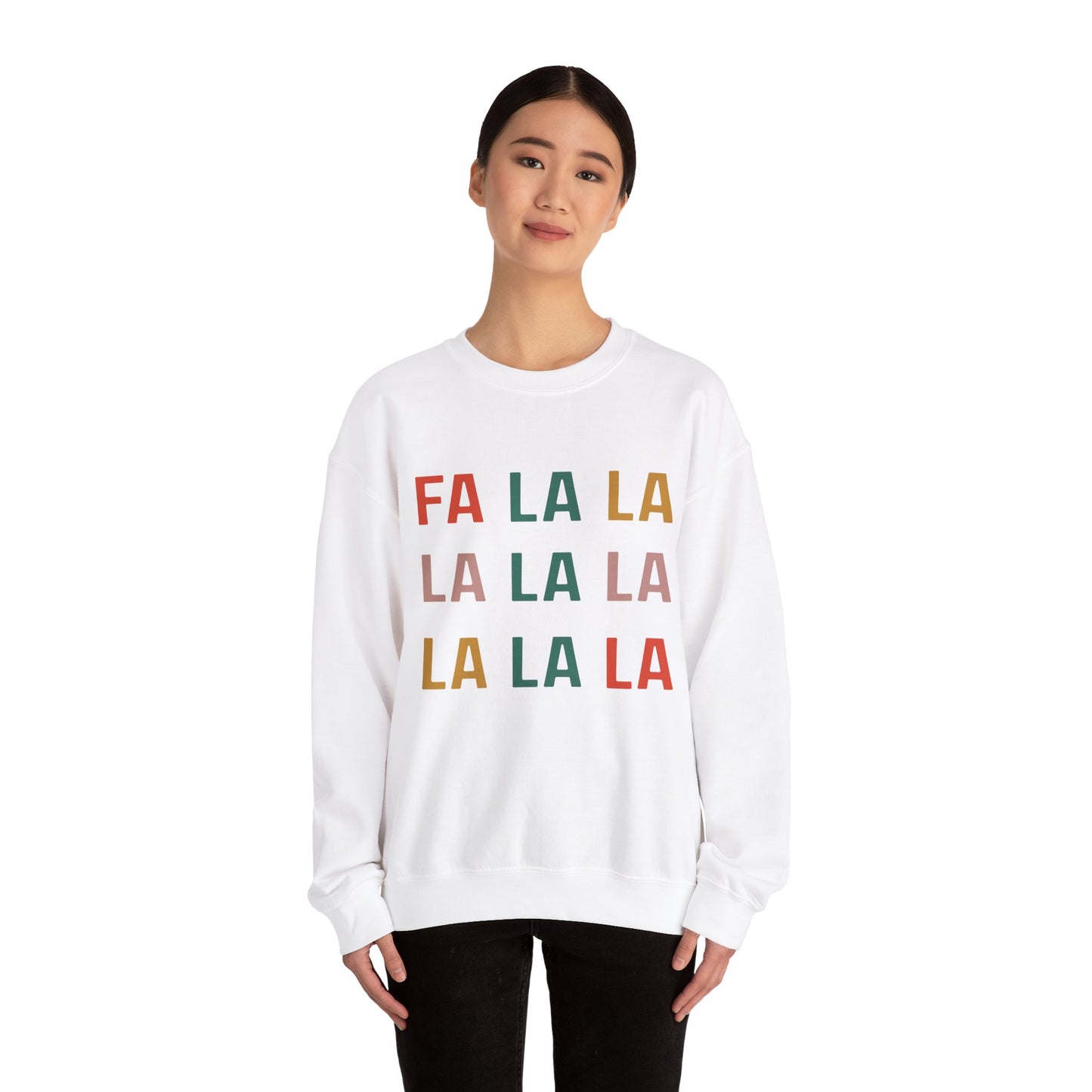 FA LA LA Christmas Crewneck Sweatshirt | Fun Trendy Holiday Christmas Apparel