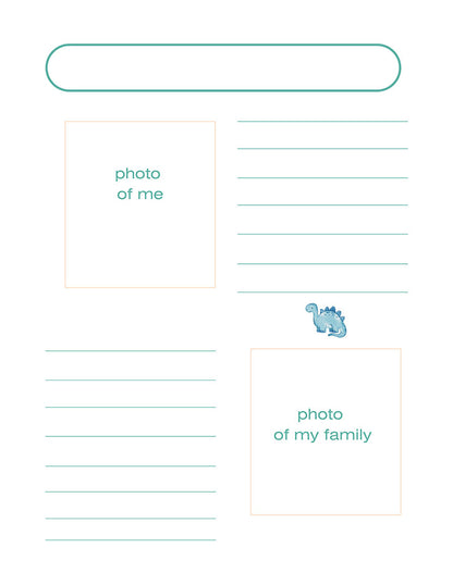 Fearfully and Wonderfully Made Children's Dinosaur Notebook |  8.5 x 11 Inches | Kids' Gifts under $15