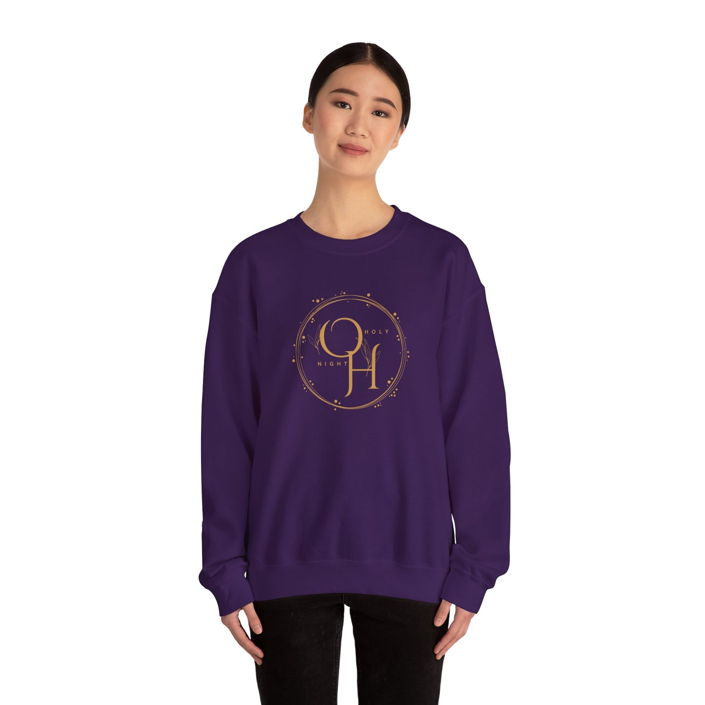 Oh Holy Night Christian Christmas Sweatshirt | Cozy Christmas Apparel