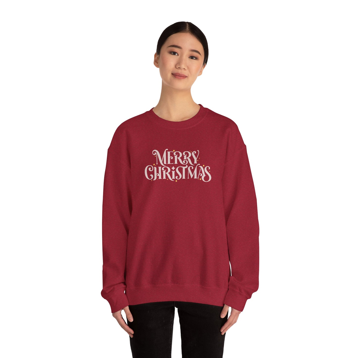 Merry Christmas Crewneck Sweatshirt | Classic Chirstmas Apparel