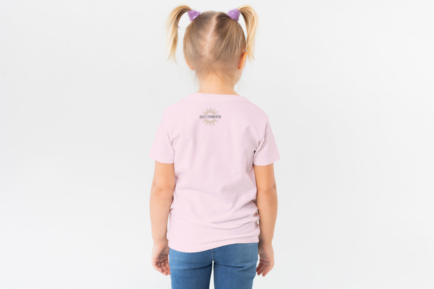 Kids' Christian Rainbow T-Shirt | Little Girls Heavy Cotton™ Rainbow Tee