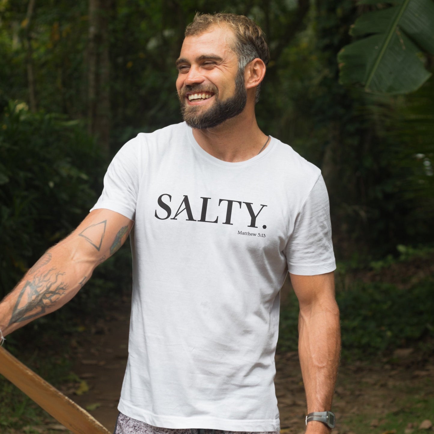 SALTY Unisex Super Soft Short Sleeve Tee | Bible Verse T-Shirt