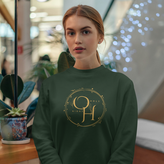 Oh Holy Night Christian Christmas Sweatshirt | Cozy Christmas Apparel