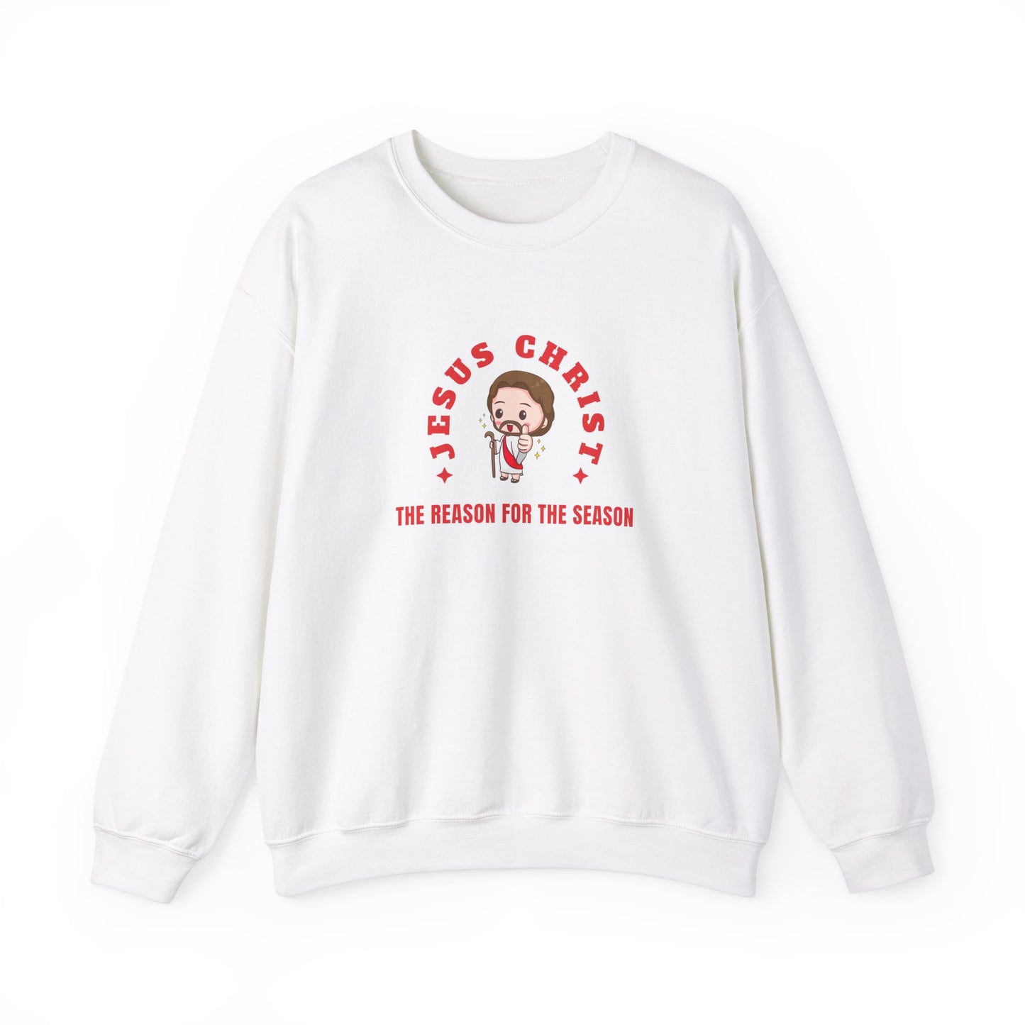Religious Christmas Sweatshirt - Jesus Christ the Reason for the Season | Funny Christmas Apparel