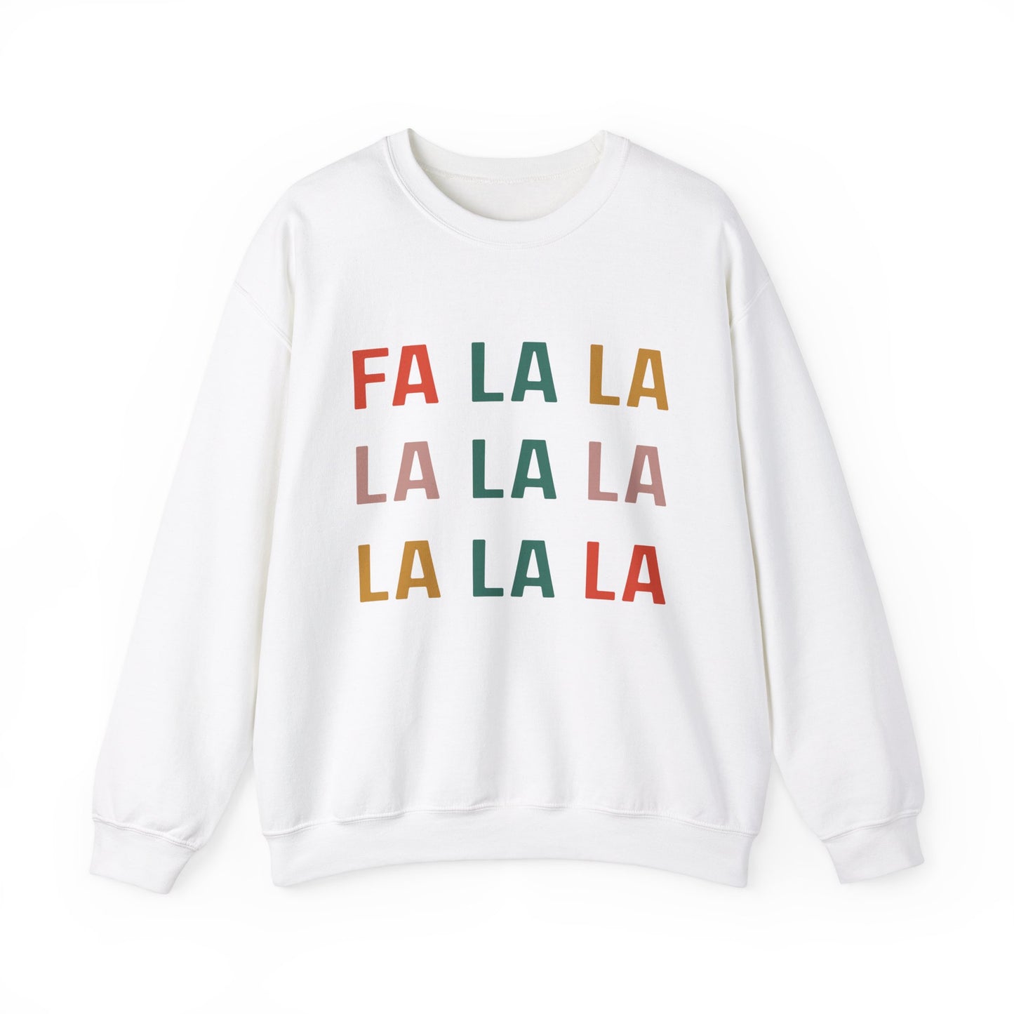 FA LA LA Christmas Crewneck Sweatshirt | Fun Trendy Holiday Christmas Apparel