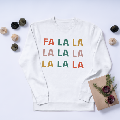 FA LA LA Christmas Crewneck Sweatshirt | Fun Winter Apparel