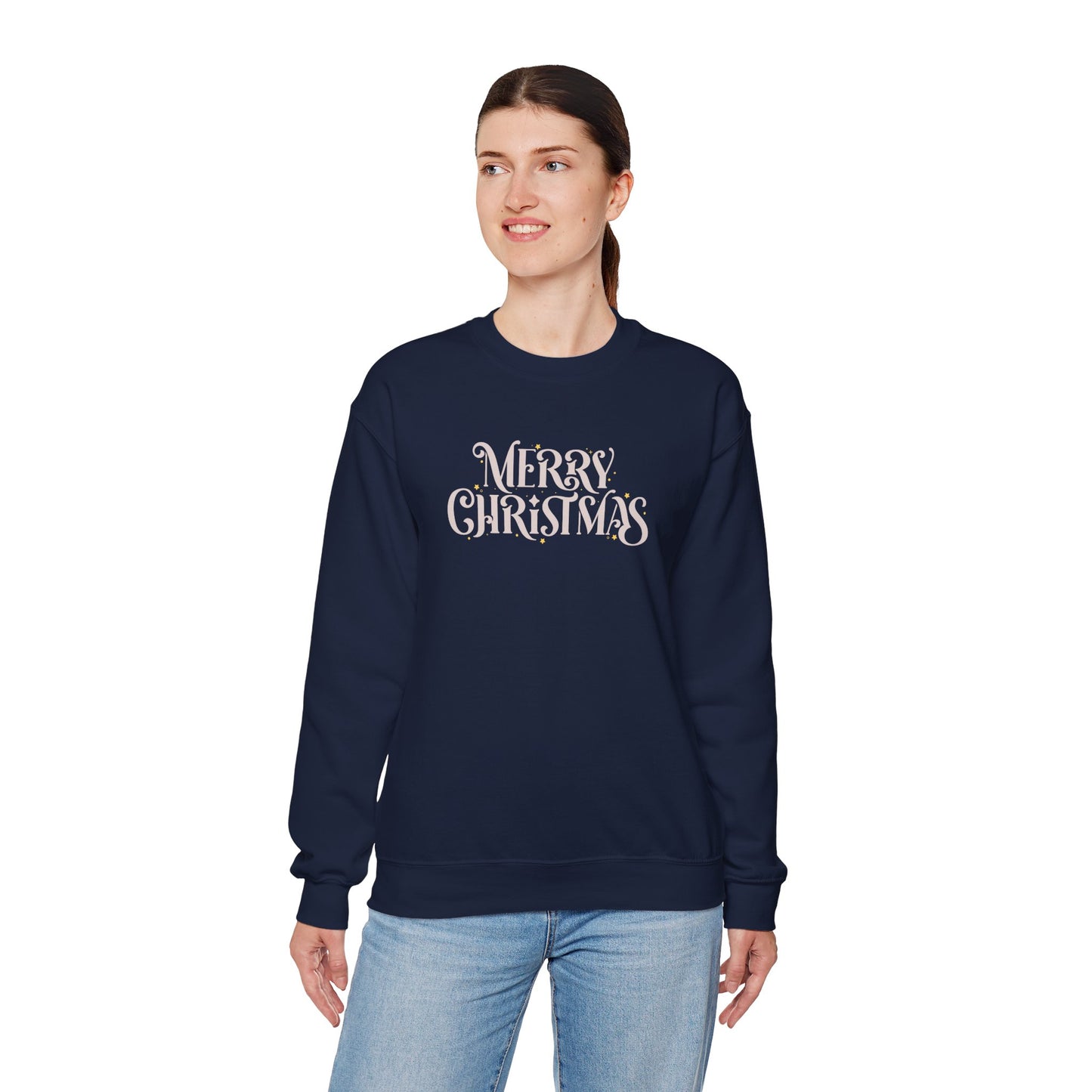 Merry Christmas Crewneck Sweatshirt | Classic Chirstmas Apparel