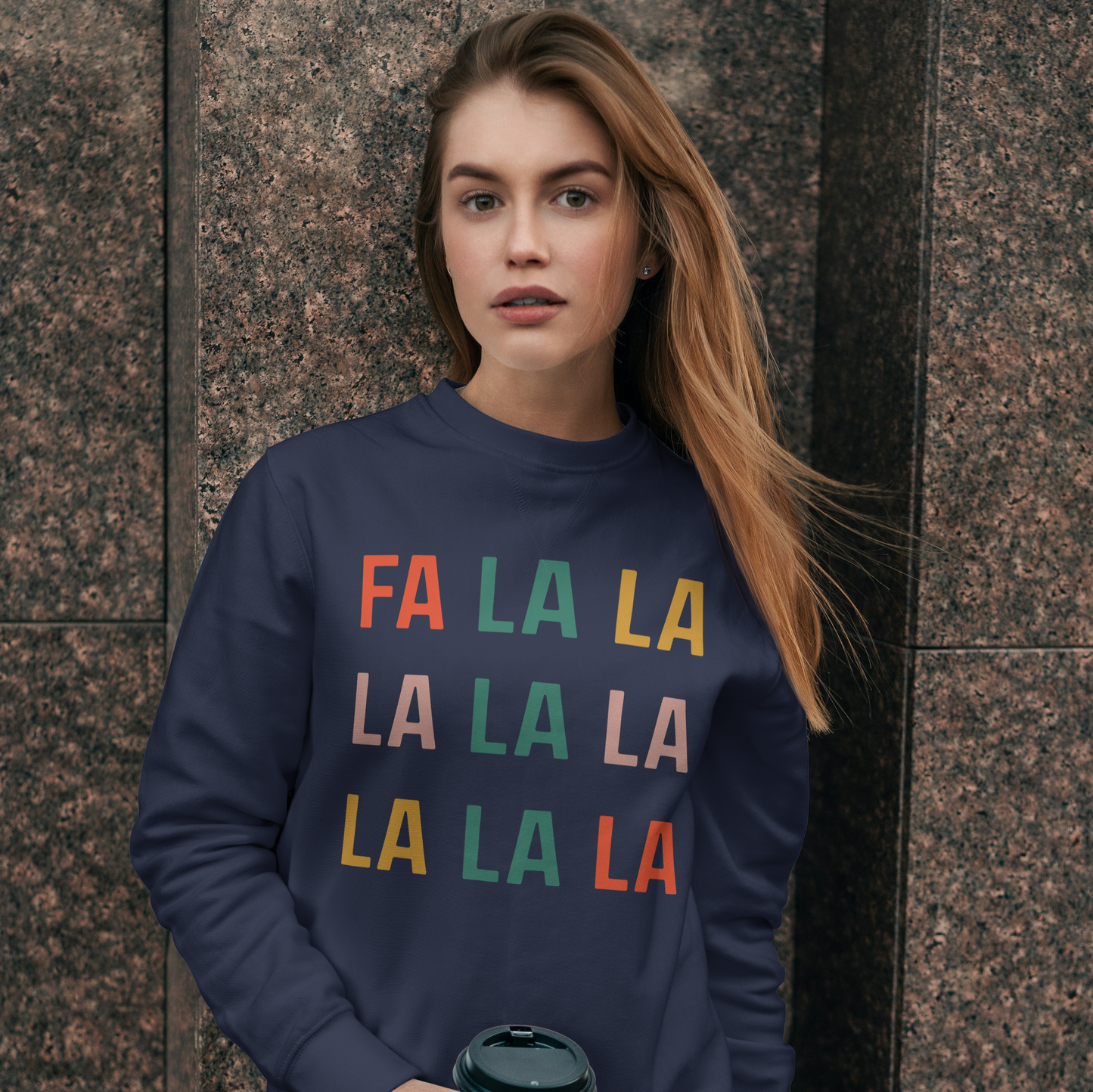 FA LA LA Christmas Crewneck Sweatshirt | Fun Trendy Holiday Christmas Apparel