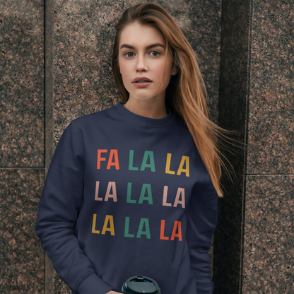 FA LA LA Christmas Crewneck Sweatshirt | Fun Winter Apparel