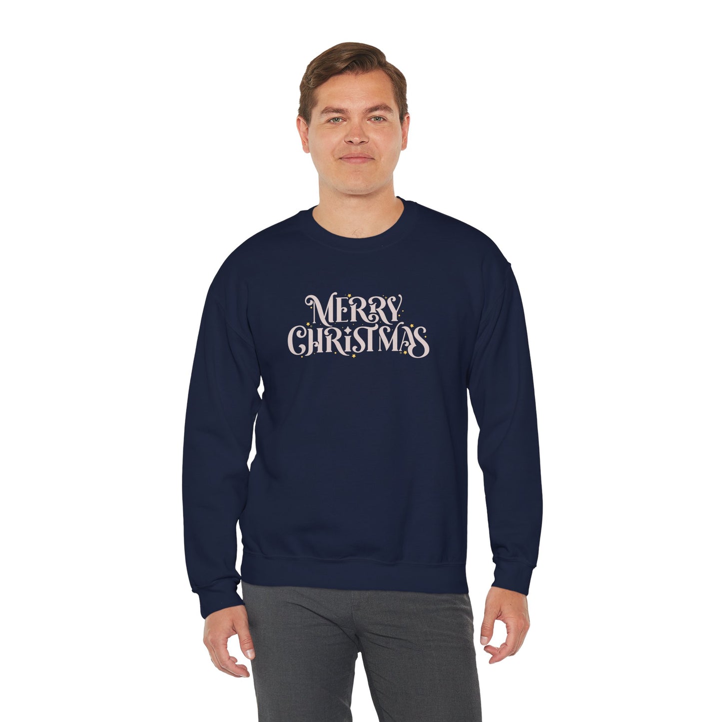 Merry Christmas Crewneck Sweatshirt | Classic Chirstmas Apparel