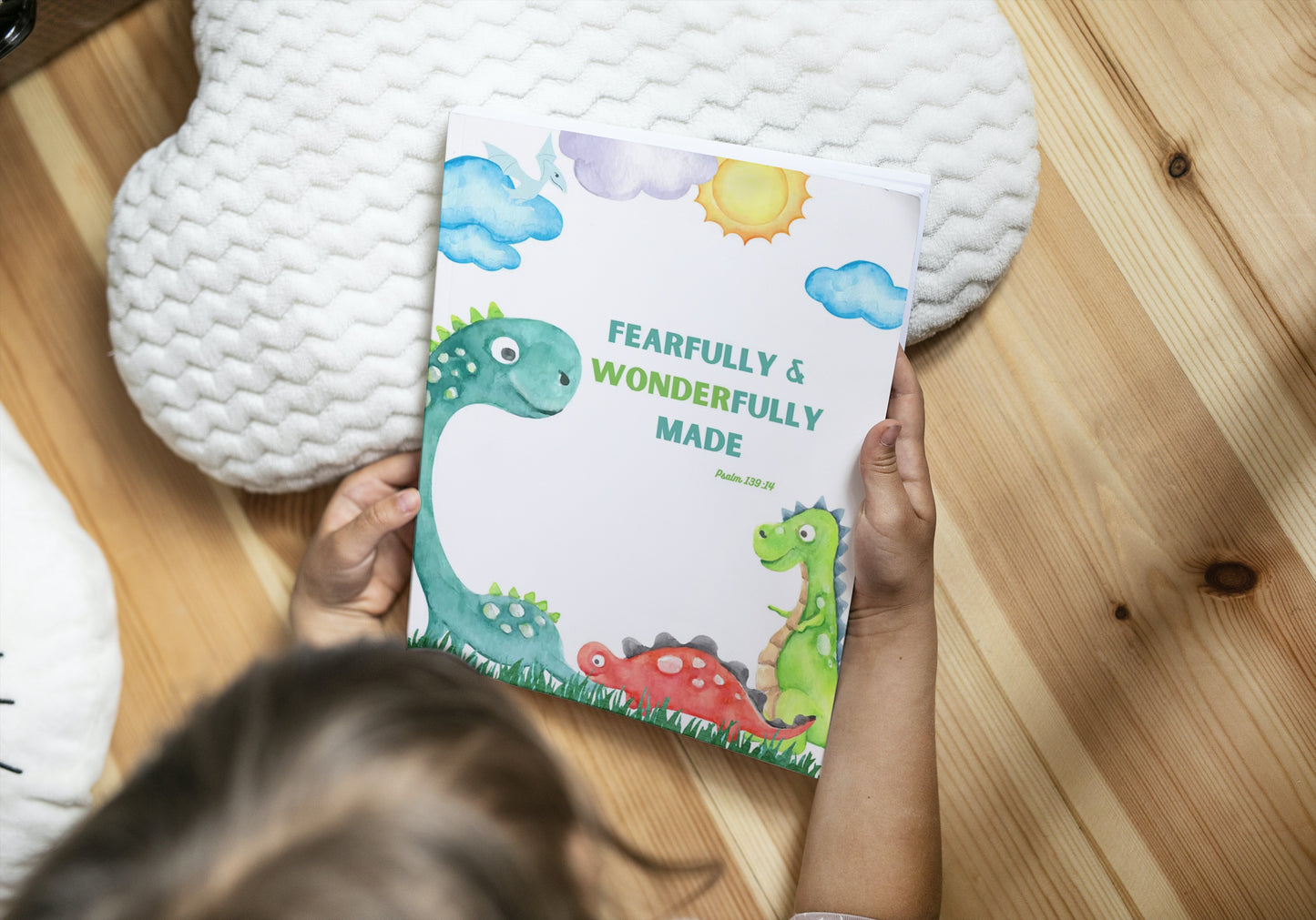 Fearfully and Wonderfully Made Children's Dinosaur Notebook |  8.5 x 11 Inches